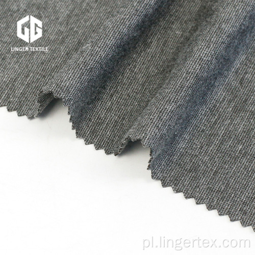 TR Grey Melange Spandex Roma Fabric Use